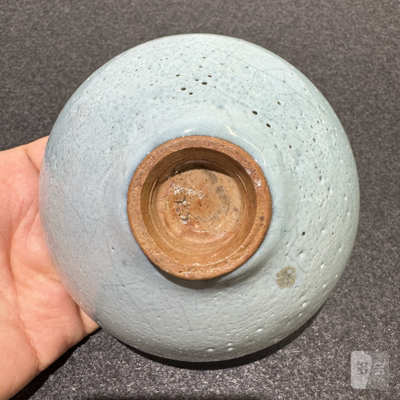 明 钧窑天蓝釉茶碗 - 图7